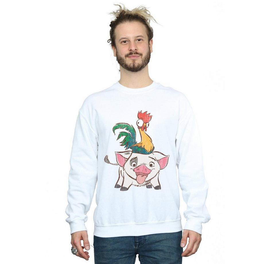 Disney Pua e Heihei Stampa Felpa Girocollo  