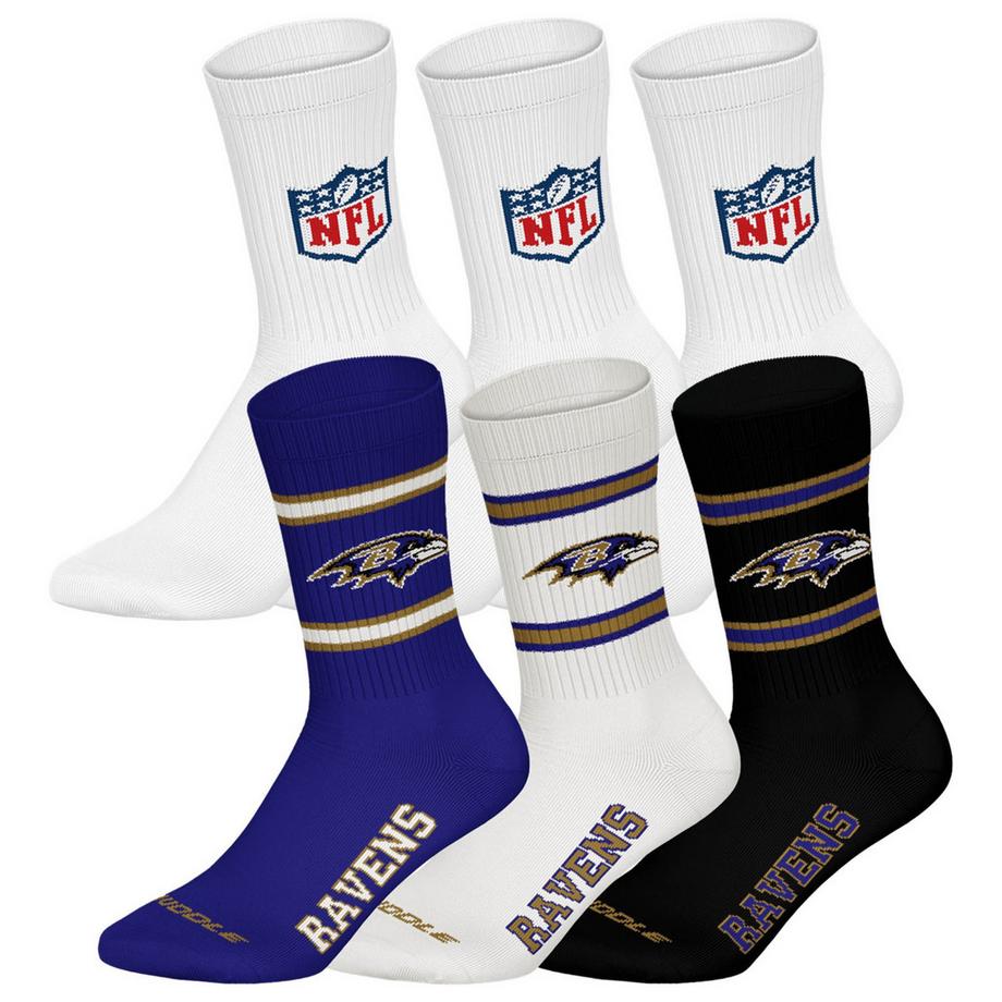 NFL Confezione da 6 Calzini Crew Stretch  