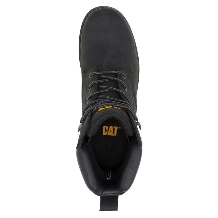 Caterpillar Stivali Da Lavoro In Pelle Con Lacci  