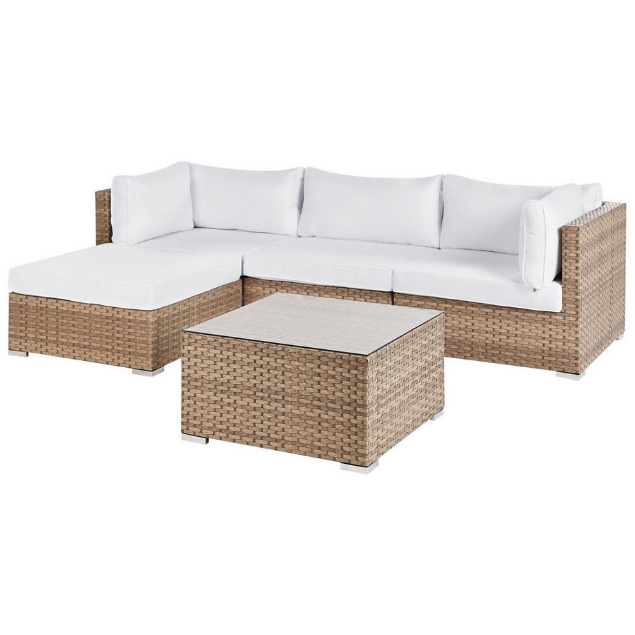 Beliani Lounge Set aus PE Rattan Klassisch SANO  