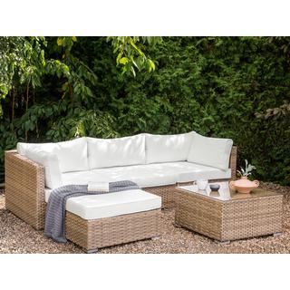 Beliani Salotto da giardino en Rattan sintetico Classico SANO  