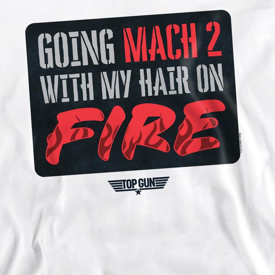 Top Gun Mach 2 Hair On Fire Felpa  