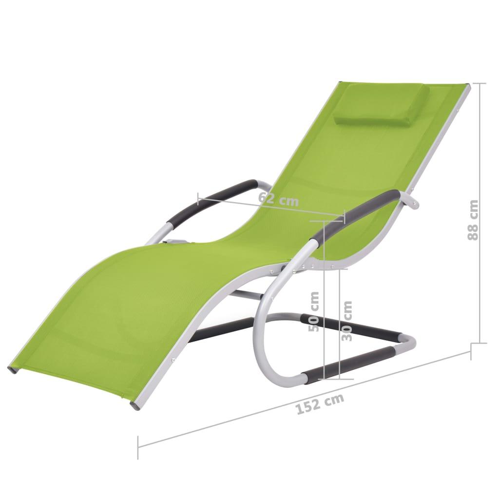 VidaXL Chaise longue métal  