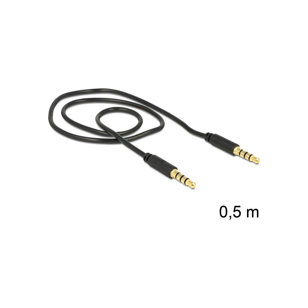 DeLock  DeLOCK 3.5mm - 3.5mm, 0.5m cavo audio 0,5 m Nero 