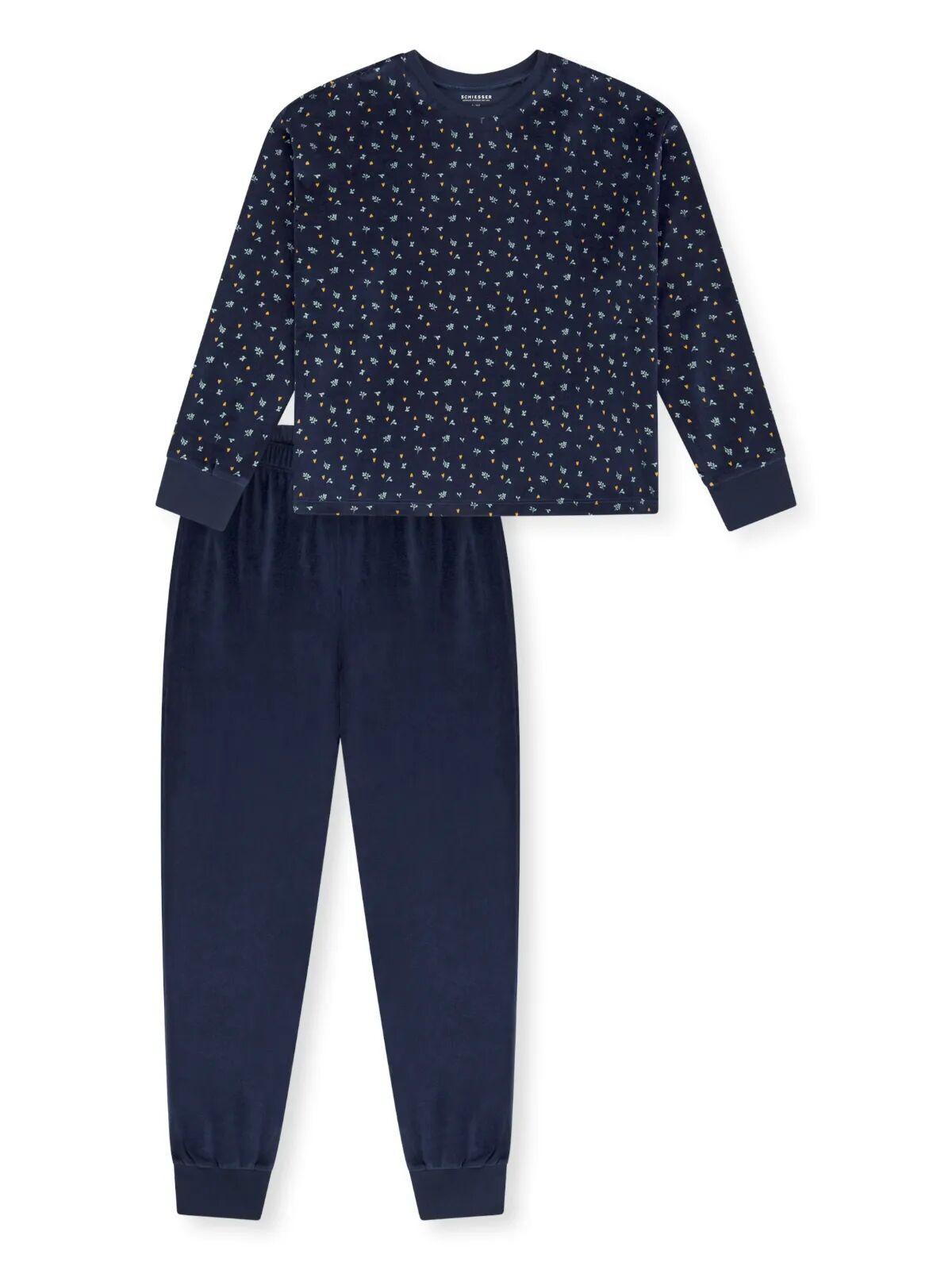 Schiesser  Mädchen Pyjama Velours 