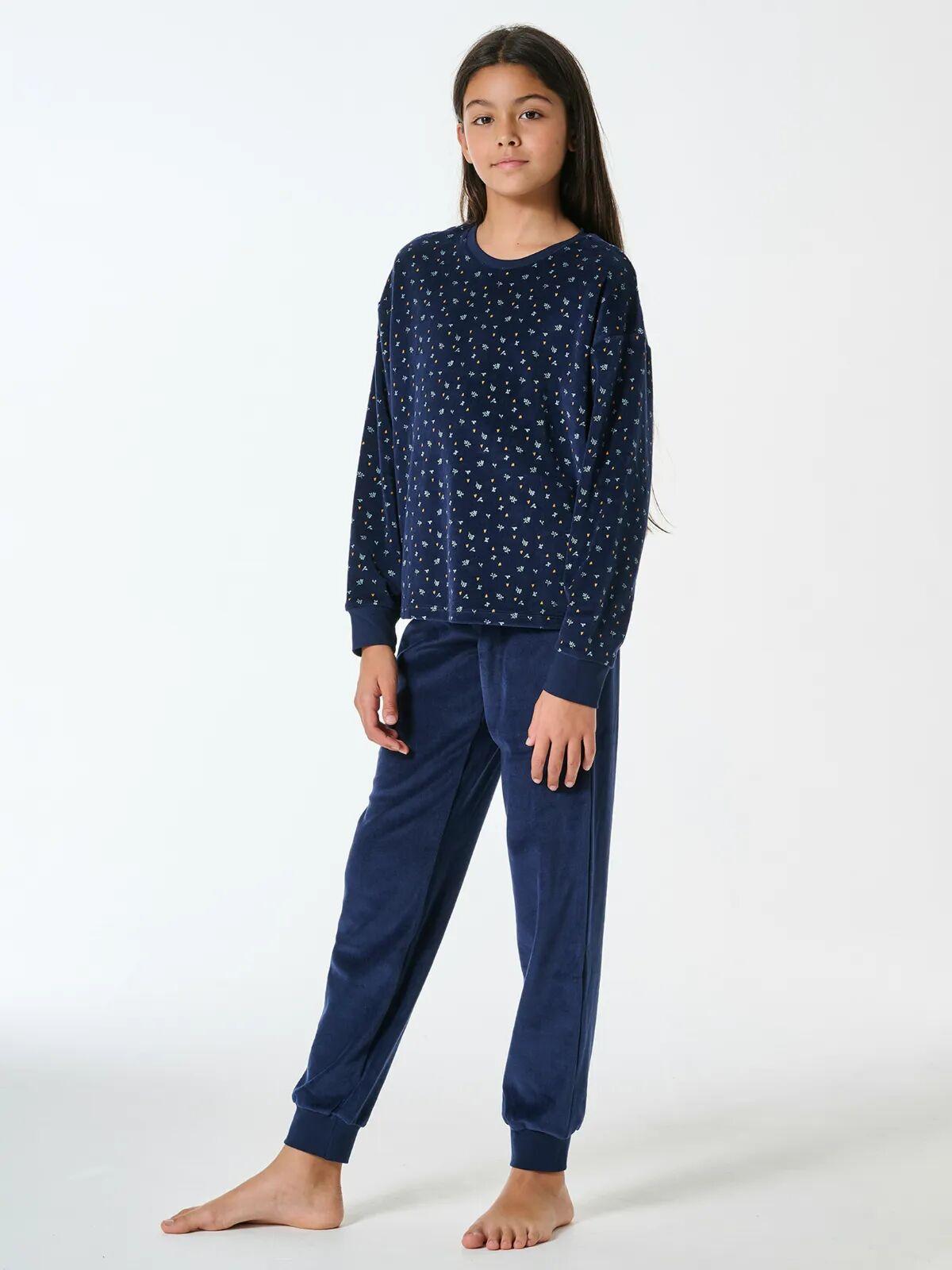 Schiesser  Mädchen Pyjama Velours 