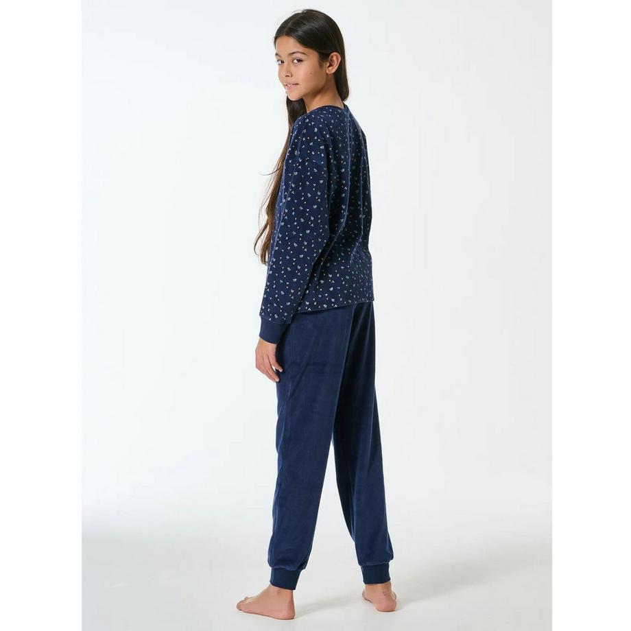 Schiesser  Mädchen Pyjama Velours 