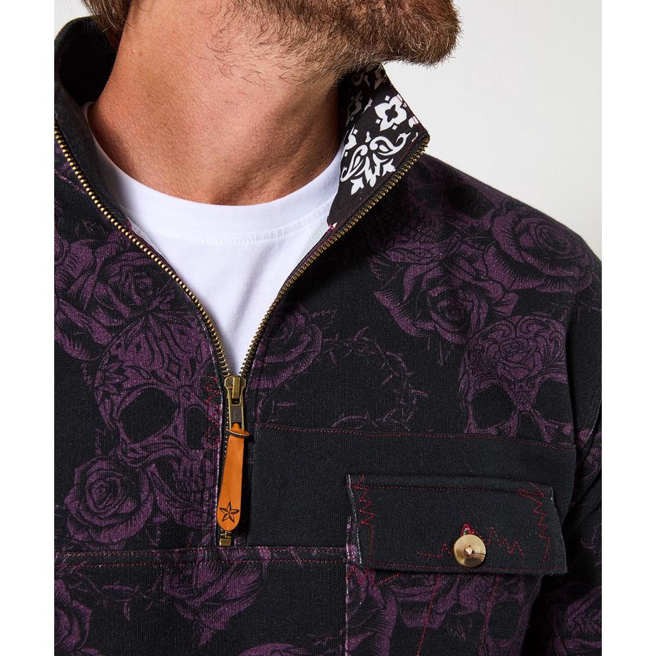 Joe Browns Col Cheminée Imprimé Tête de Mort Manches Longues  