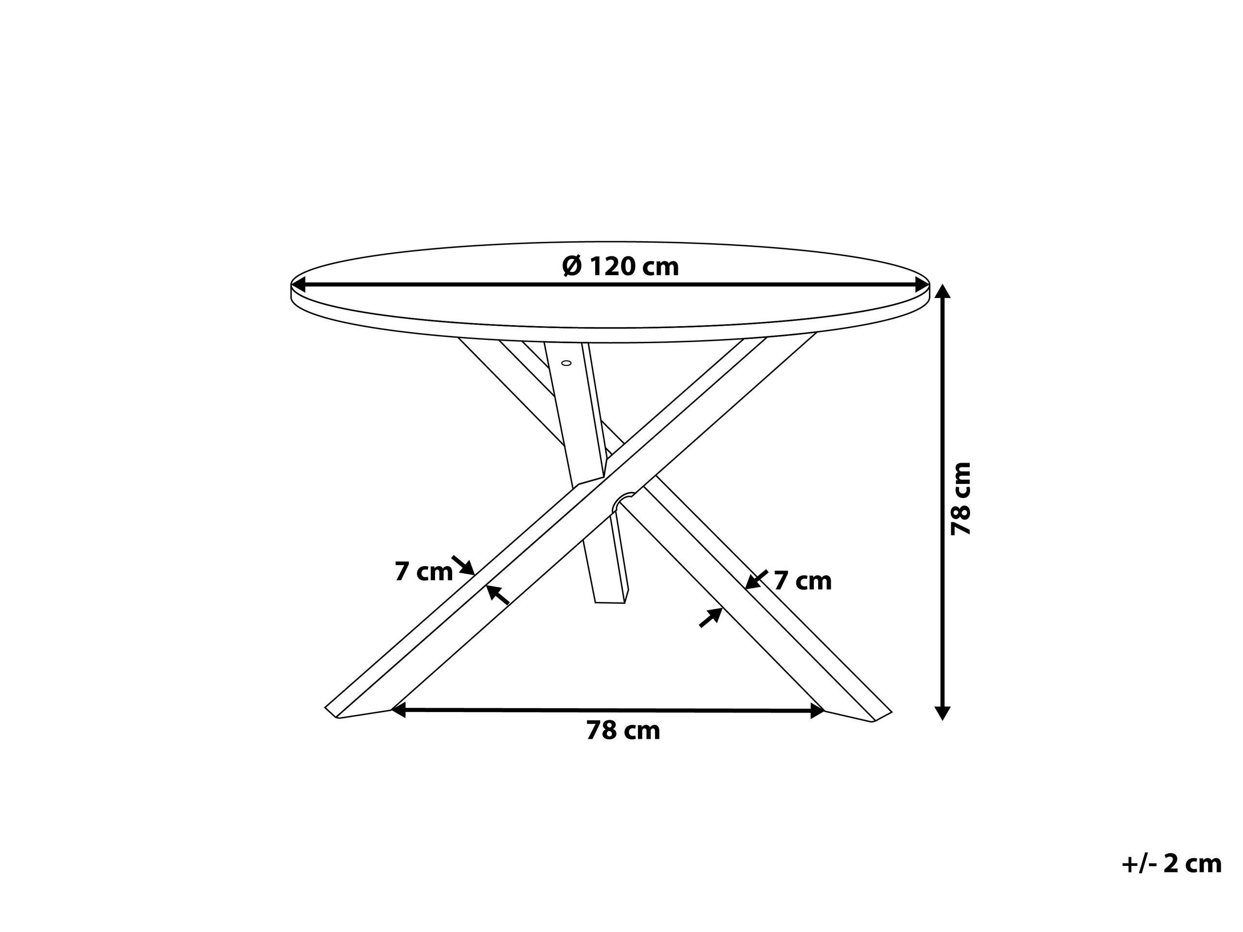 Beliani Esstisch aus MDF-Platte Modern JACKSONVILLE  