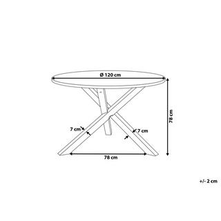 Beliani Esstisch aus MDF-Platte Modern JACKSONVILLE  