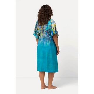 Ulla Popken  Caftan à dégradé de motifs, encolure en V et manches courtes 