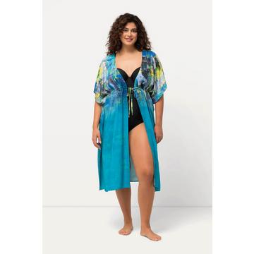 Kaftan, Musterverlauf, V-Ausschnitt, Halbarm