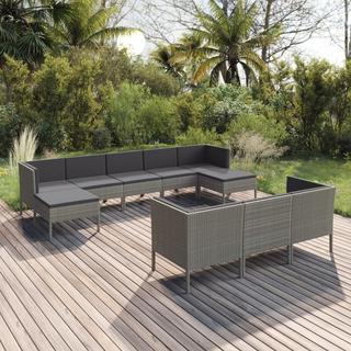 VidaXL Garten-sofagarnitur poly-rattan  