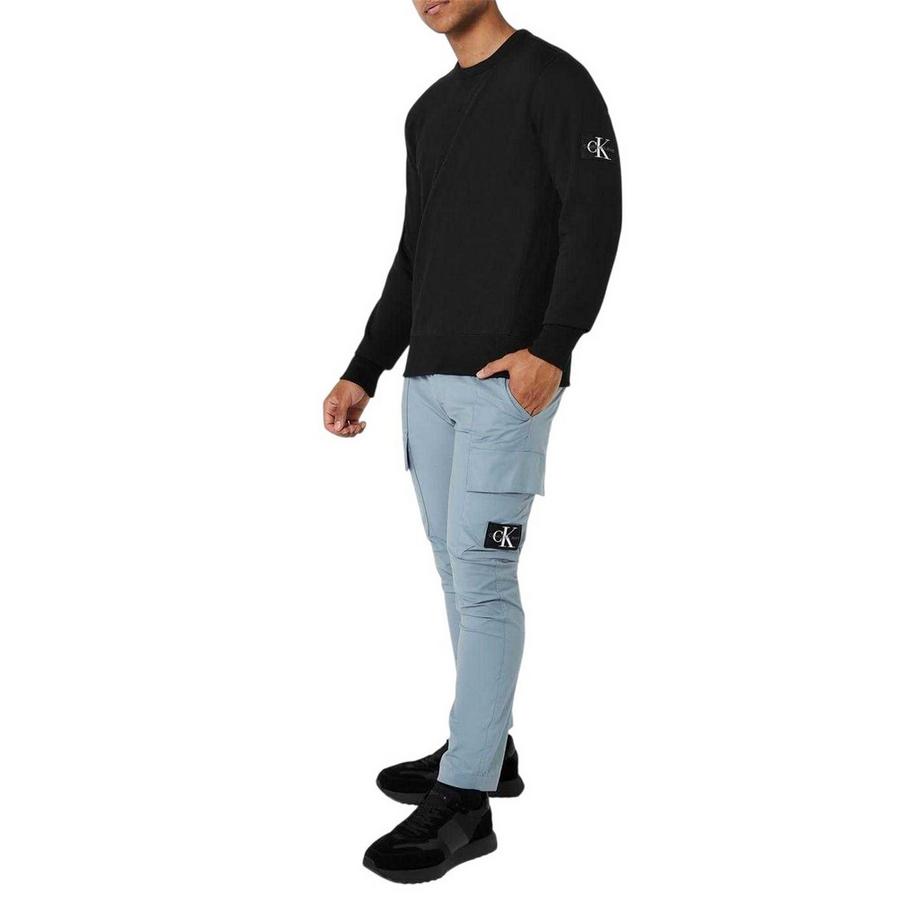 Calvin Klein Sweatshirt mit Rundhalsausschnitt und Abzeichen Design  
