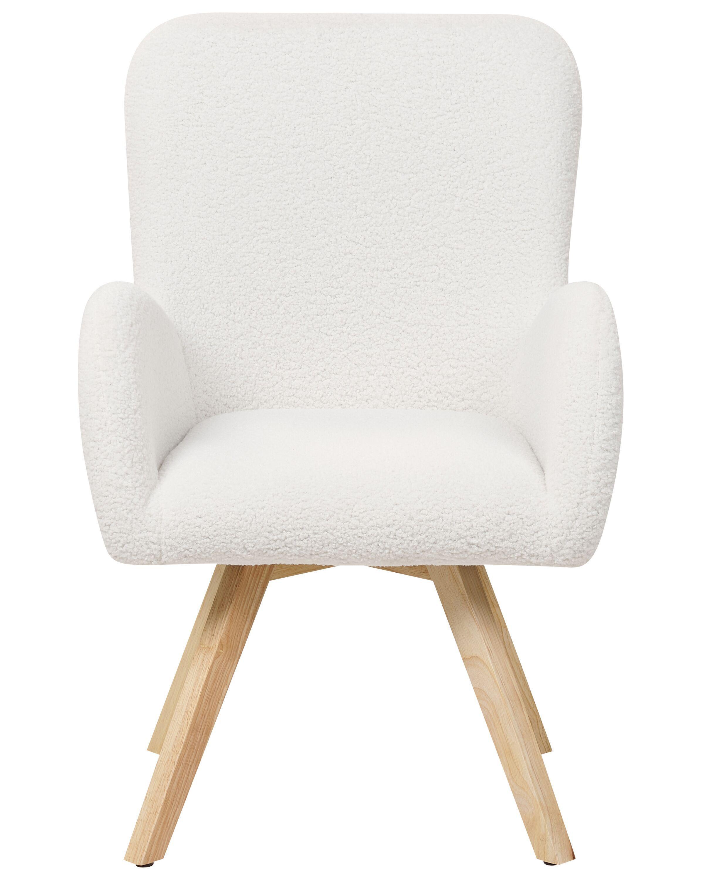 Beliani Fauteuil en Bouclé Scandinave BJARN  