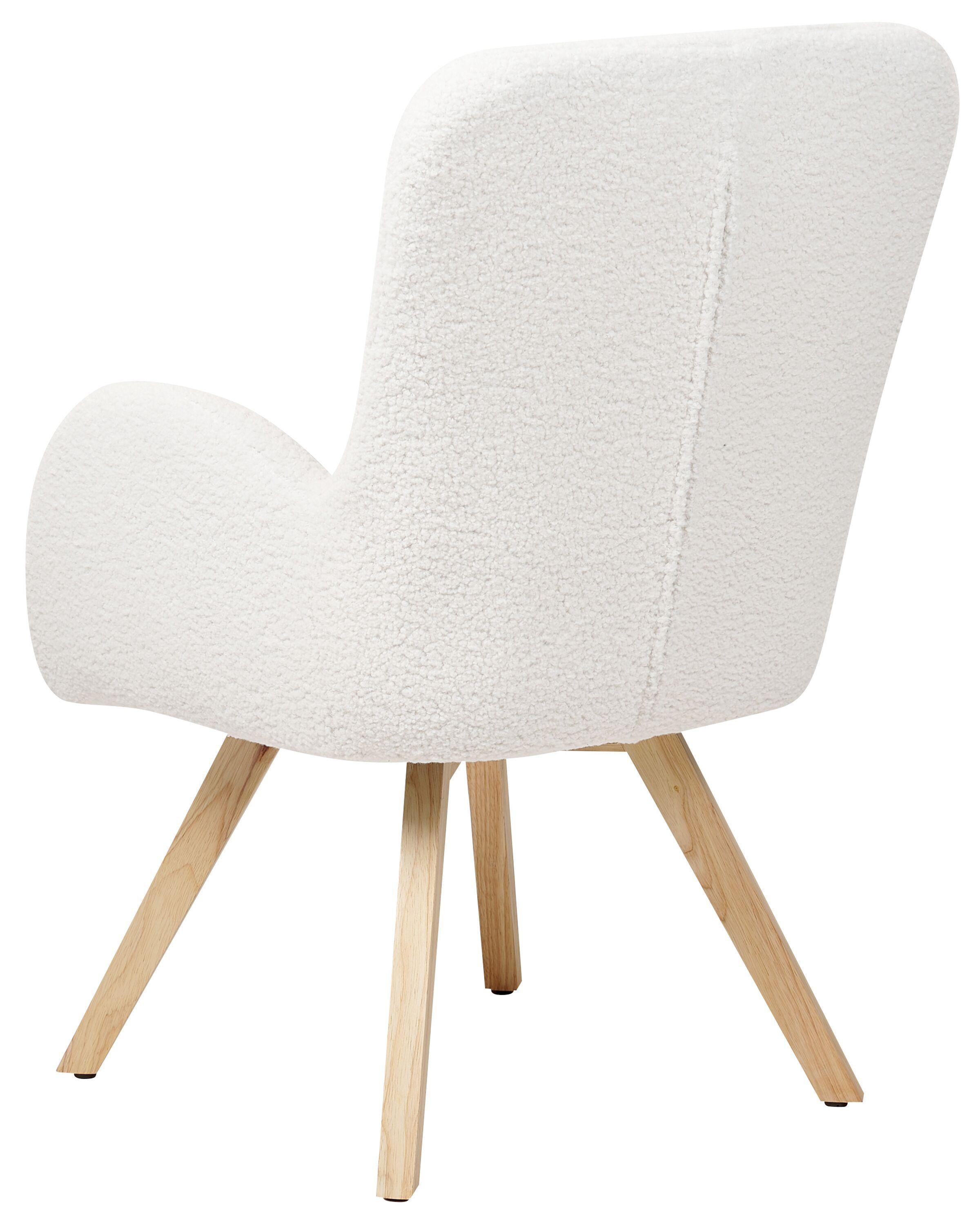 Beliani Fauteuil en Bouclé Scandinave BJARN  