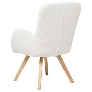 Beliani Fauteuil en Bouclé Scandinave BJARN  