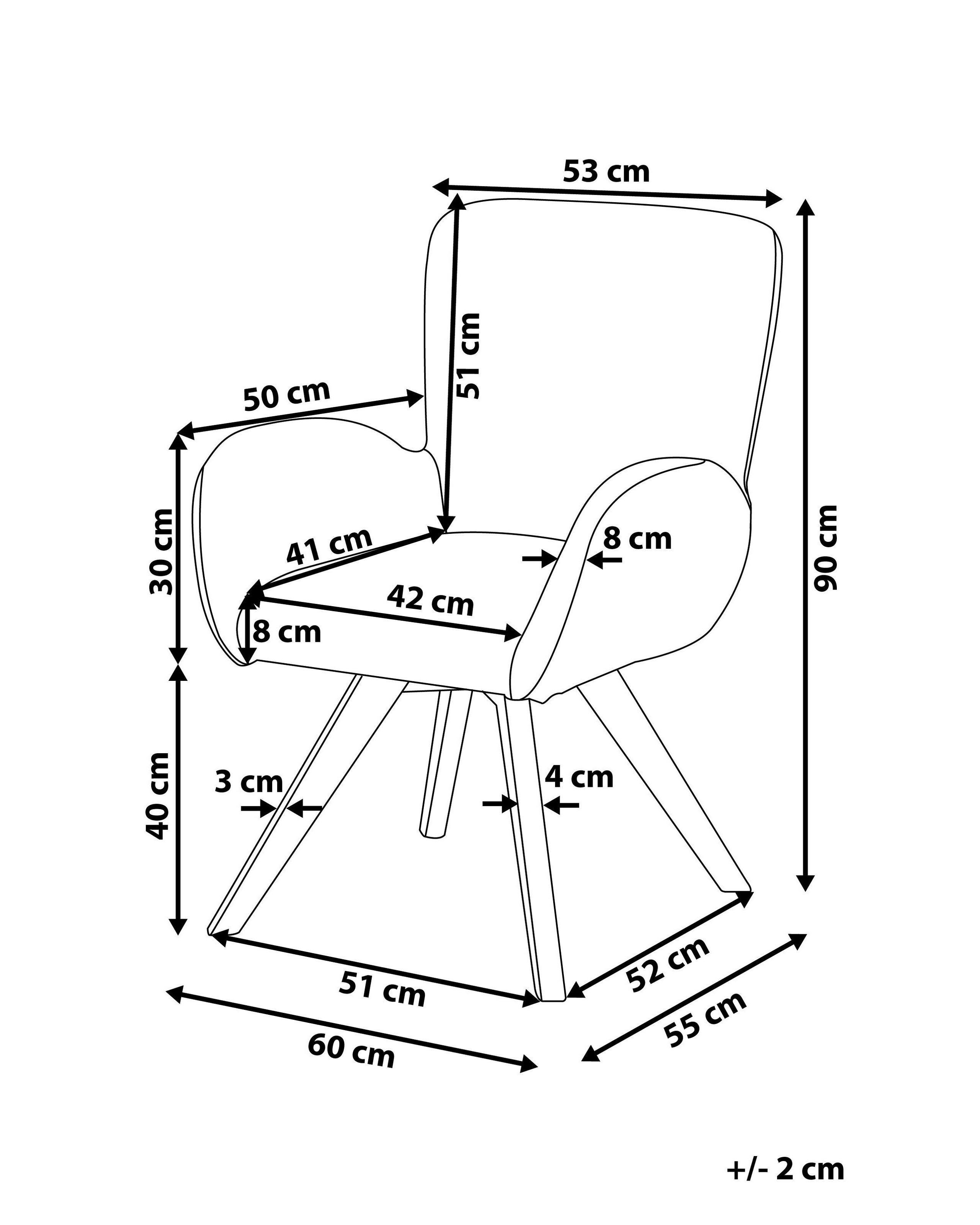 Beliani Sessel aus Bouclé Skandinavisch BJARN  