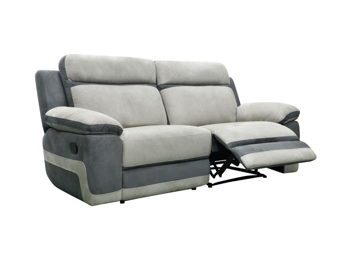 Vente-unique Relaxsofa Microfaser 3Sitzer TALCA  
