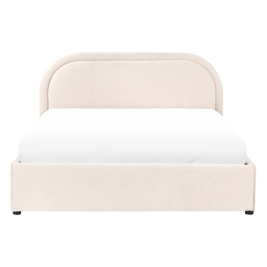 Beliani Letto contenitore en Tessuto Moderno QUILLIEN  