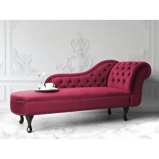 Beliani Chaise longue versione destra en Velluto Moderno NIMES  