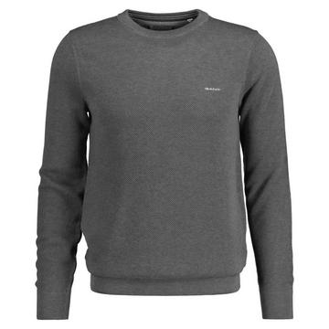Maglione a maglia  Vestibilità confortevole-COTTON PIQUE C-NECK