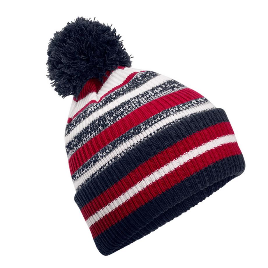 Beechfield Berretto Multisport Fan con Pom Pom  