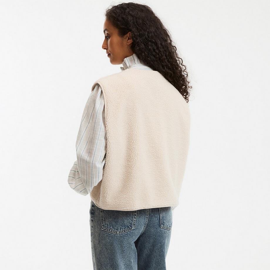 La Redoute Collections Gilet oversize en sherpa  