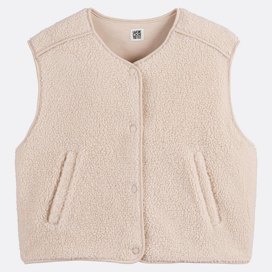 La Redoute Collections Gilet oversize en sherpa  