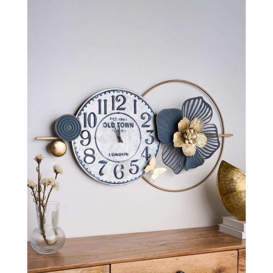 Beliani Wanduhr aus Eisen  BERKERIUM  