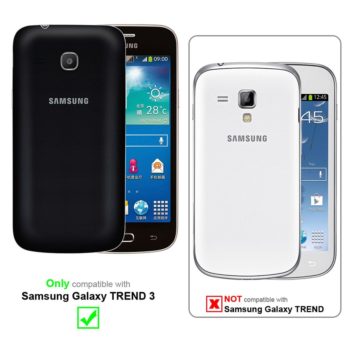 Cadorabo  Films de protection d'écran compatibles avec Samsung Galaxy TREND 3 dans HIGH CLEAR - 10 films de protection hautement transparents contre la poussière, la saleté et les rayures 