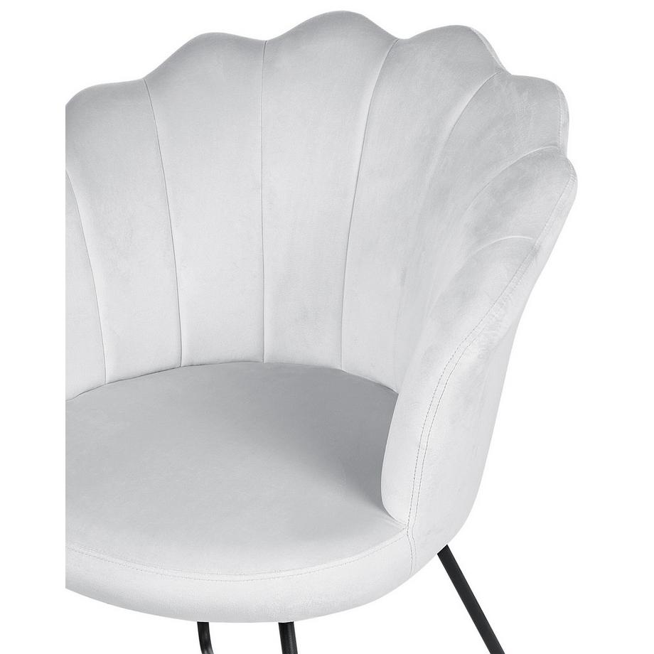 Beliani Sessel aus Samtstoff Retro LOVELOCK  