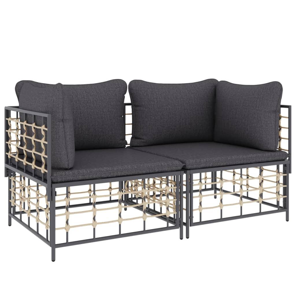 VidaXL Ecksofa poly-rattan  