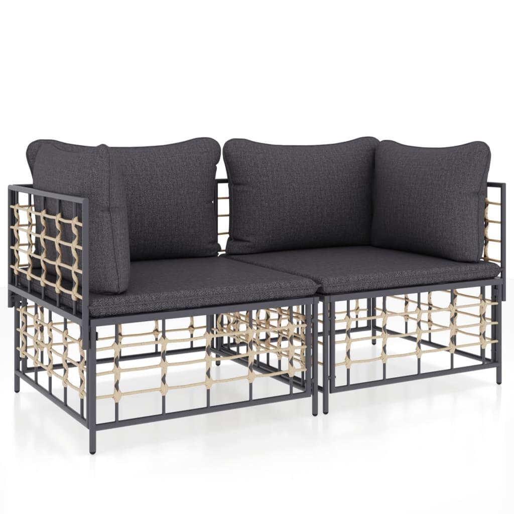 VidaXL Ecksofa poly-rattan  