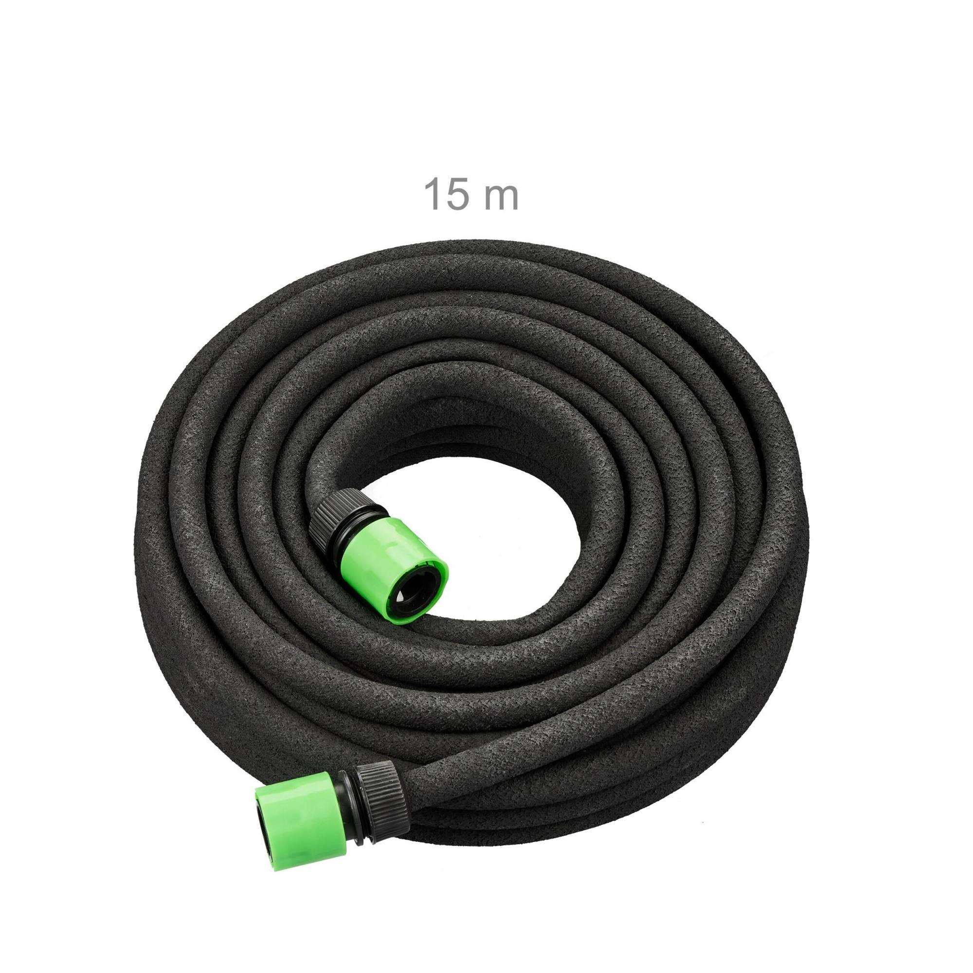Tubo Flessibile Stagno AquaOne 40mm - 5 Metri Nero Per Pompe E Filtri