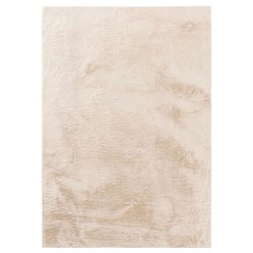 Tappeto di pelliccia Furry Beige