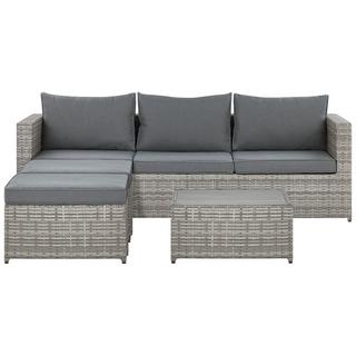 Beliani Lounge Set aus PE Rattan Klassisch SABBIA  