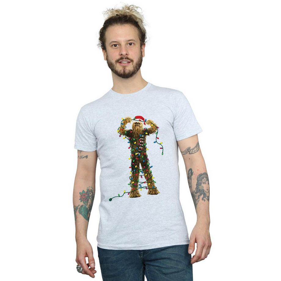 STAR WARS Star Wars Chewbacca Weihnachtsbeleuchtung T-Shirt  