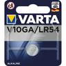 VARTA  Elettronica alcalina a bottone, LR54 / V10GA, 70 mAh, 1,5 Volt 
