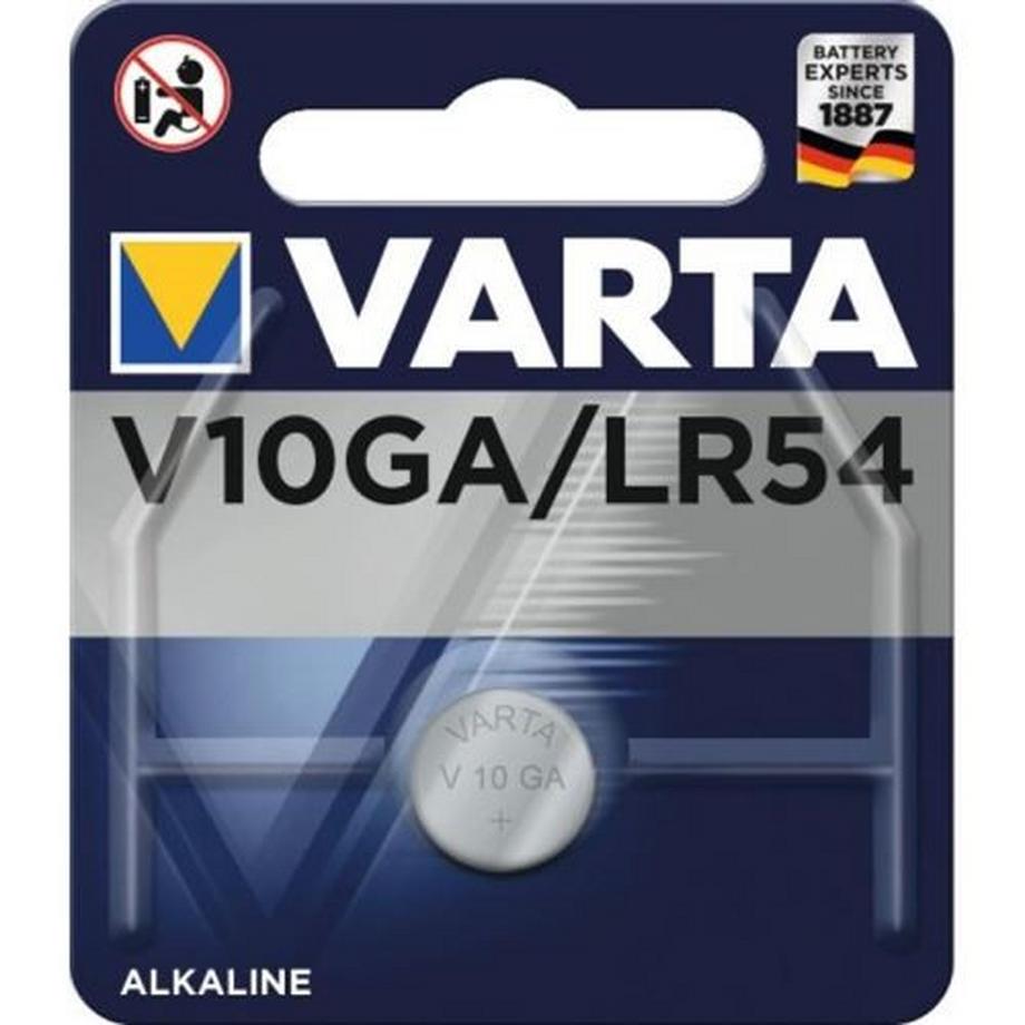 VARTA  Electronics Alkaline-Knopfzelle, LR54 / V10GA, 70 mAh, 1,5 Volt 