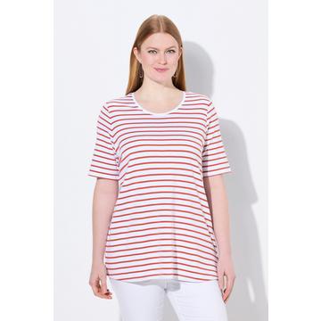 Ringelshirt, A-Linie, Rundhals, Halbarm, Pima Cotton