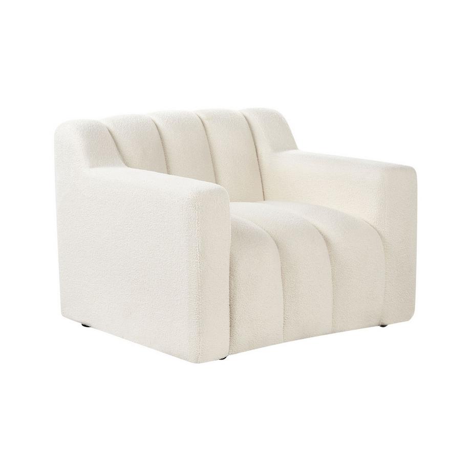 Beliani Fauteuil en Bouclé Moderne AGERUP  