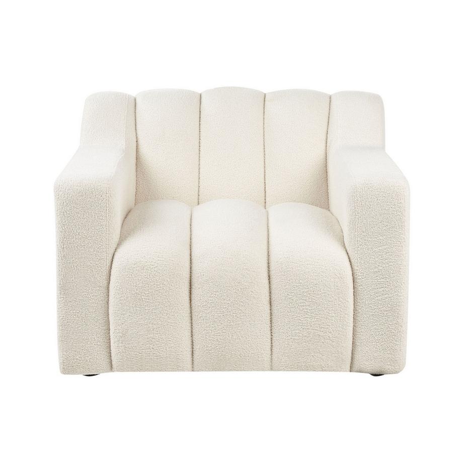 Beliani Fauteuil en Bouclé Moderne AGERUP  