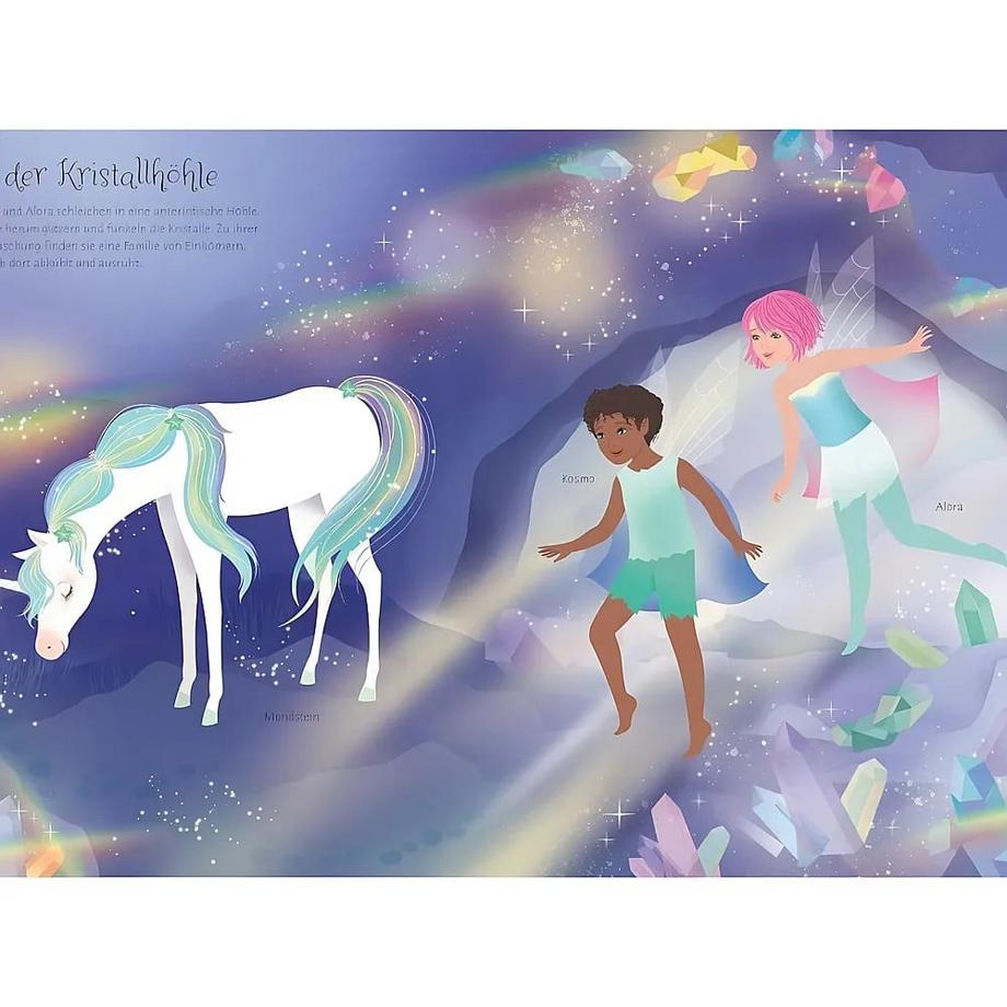 Usborne  Mein Anziehpuppen-Stickerbuch: Regenbogen-Einhörner 