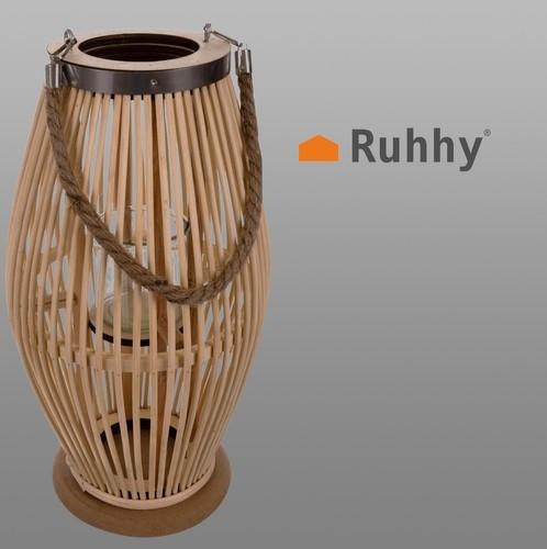 Ruhhy Bambus-Rattan-Laterne Gardlov 24282  