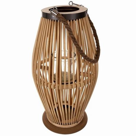 Ruhhy Bambus-Rattan-Laterne Gardlov 24282  