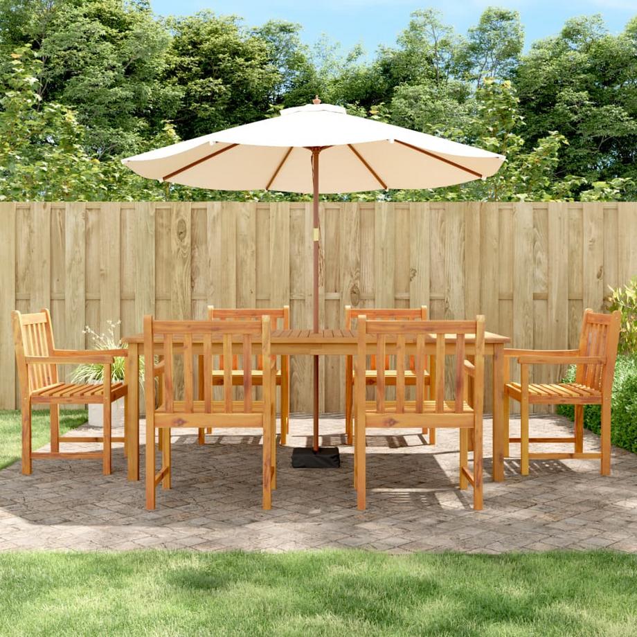 VidaXL set da pranzo da giardino Legno di acacia  