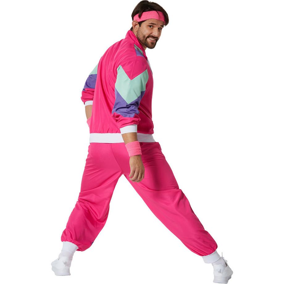 Tectake  Costume da uomo Tuta da jogging retrò anni '80/'90 