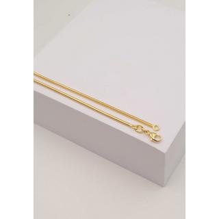 MUAU Schmuck  Collier Schlange Gelbgold 750, 1.6mm, 50cm 