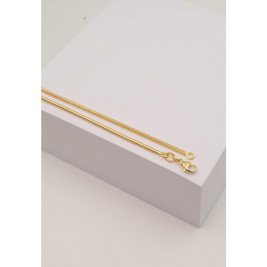 MUAU Schmuck  Collier Schlange Gelbgold 750, 1.6mm, 50cm 